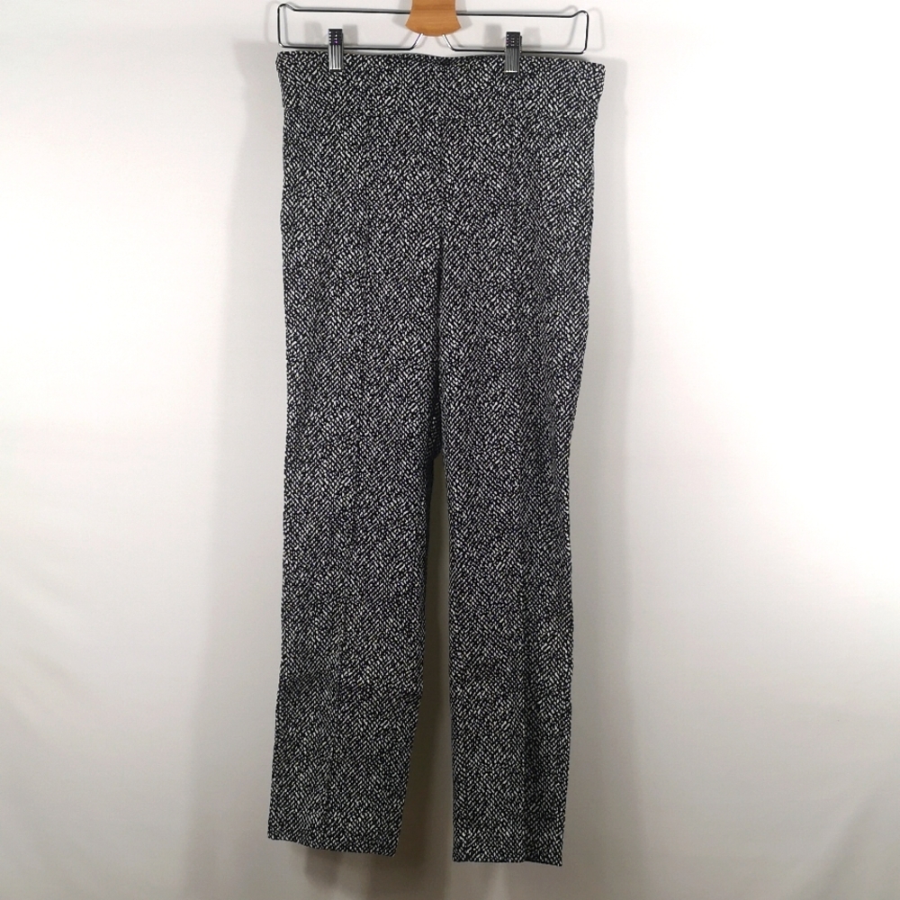 Ruby Rd. Women's Career Pant, Size 8, Black & White Design, Excellent Condition